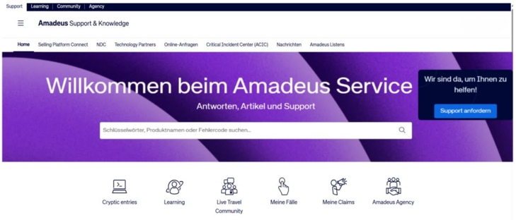 Amadeus 2 Praxis-Tipp Amadeus Service Hub