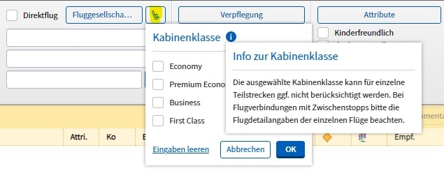 Amadeus 2025 Kabinenklassen 1